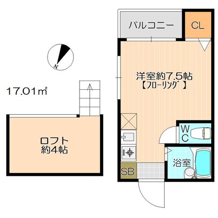 ボートハウス平尾の物件間取画像